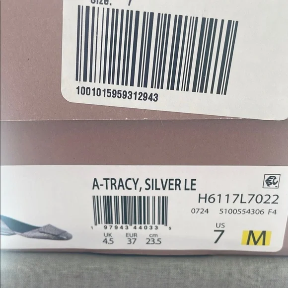 Sarto by Franco Sarto Tracy Metallic Snake Print Leather d'Orsay Flats Size 7 - Picture 8 of 9